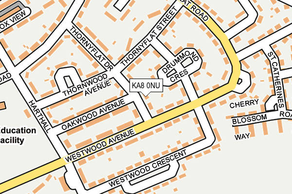 KA8 0NU map - OS OpenMap – Local (Ordnance Survey)