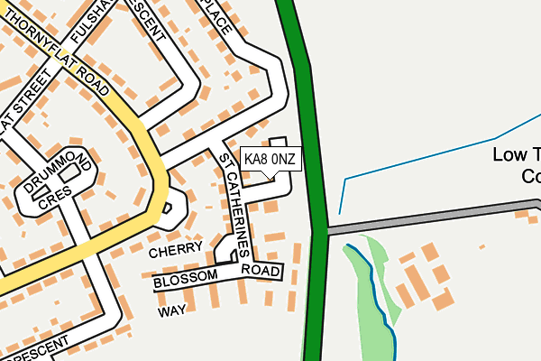 KA8 0NZ map - OS OpenMap – Local (Ordnance Survey)