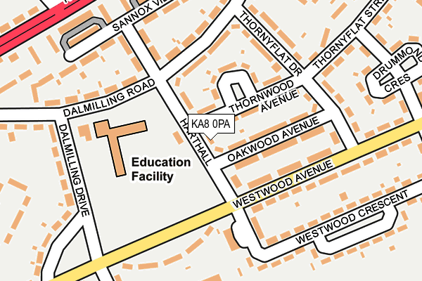 KA8 0PA map - OS OpenMap – Local (Ordnance Survey)