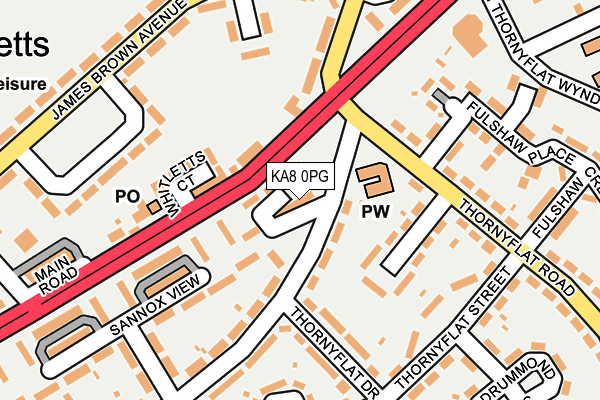 KA8 0PG map - OS OpenMap – Local (Ordnance Survey)