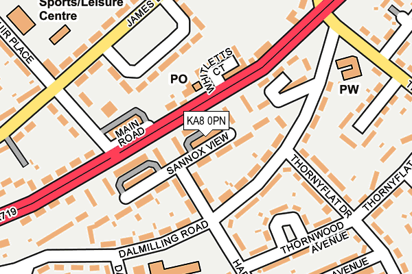 KA8 0PN map - OS OpenMap – Local (Ordnance Survey)