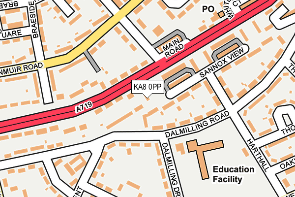 KA8 0PP map - OS OpenMap – Local (Ordnance Survey)