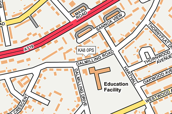 KA8 0PS map - OS OpenMap – Local (Ordnance Survey)