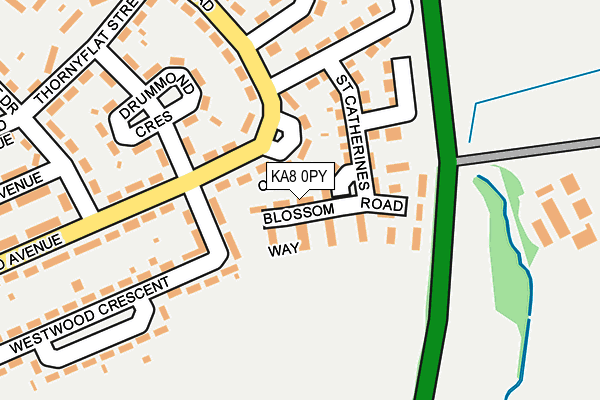 KA8 0PY map - OS OpenMap – Local (Ordnance Survey)