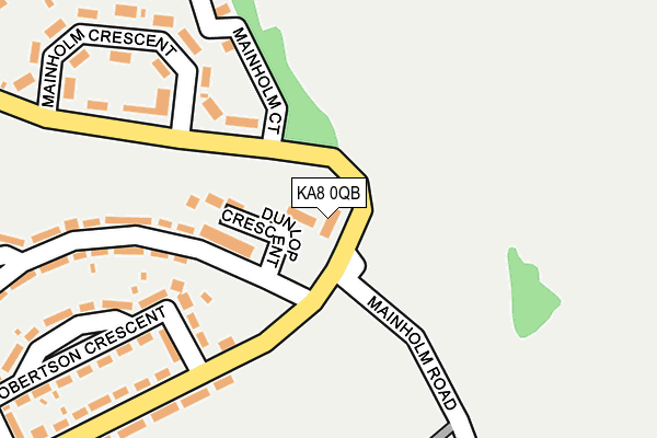 KA8 0QB map - OS OpenMap – Local (Ordnance Survey)