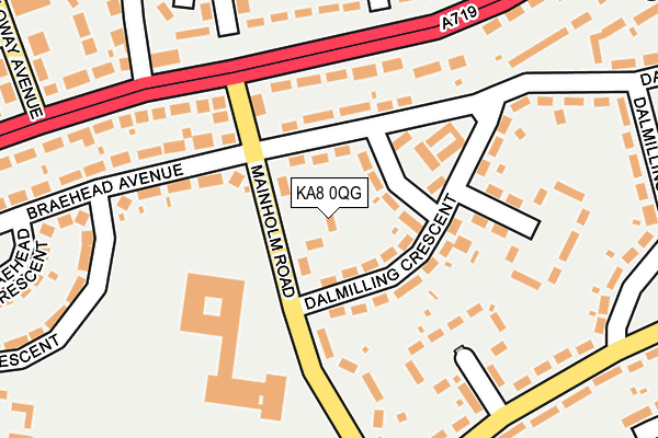 KA8 0QG map - OS OpenMap – Local (Ordnance Survey)