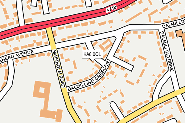 KA8 0QL map - OS OpenMap – Local (Ordnance Survey)