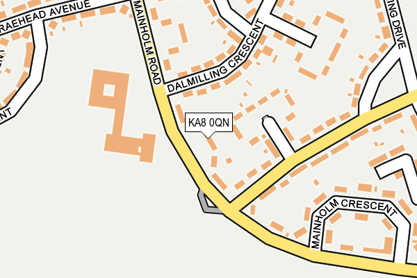 KA8 0QN map - OS OpenMap – Local (Ordnance Survey)