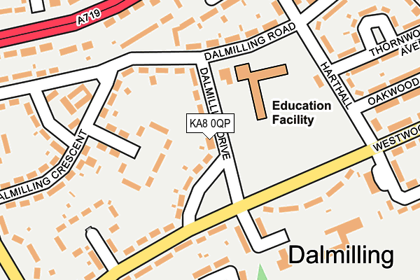 KA8 0QP map - OS OpenMap – Local (Ordnance Survey)