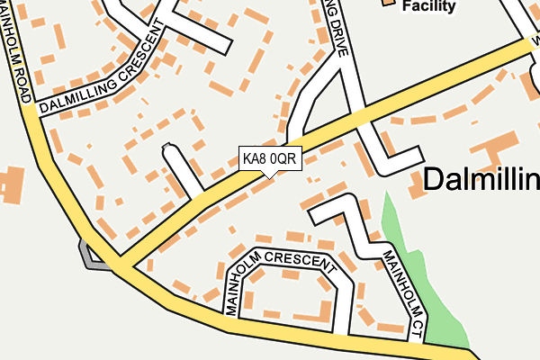 KA8 0QR map - OS OpenMap – Local (Ordnance Survey)