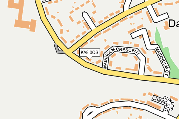 KA8 0QS map - OS OpenMap – Local (Ordnance Survey)