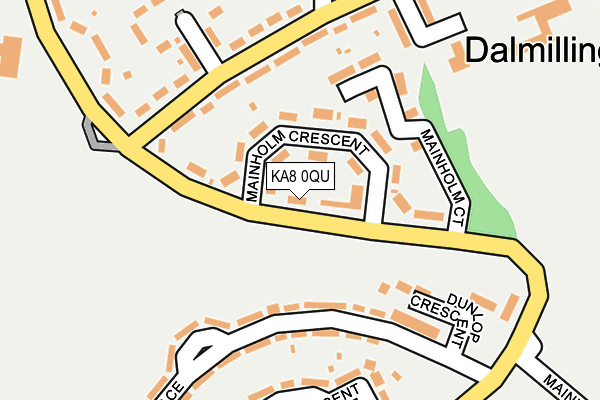 KA8 0QU map - OS OpenMap – Local (Ordnance Survey)