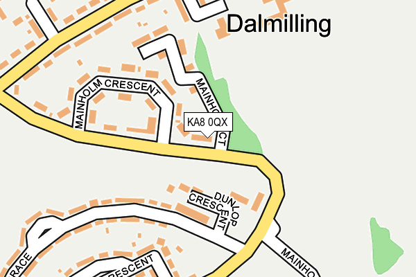 KA8 0QX map - OS OpenMap – Local (Ordnance Survey)