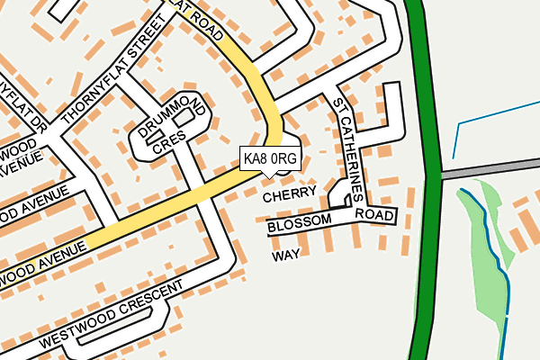 KA8 0RG map - OS OpenMap – Local (Ordnance Survey)