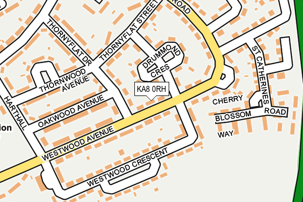 KA8 0RH map - OS OpenMap – Local (Ordnance Survey)