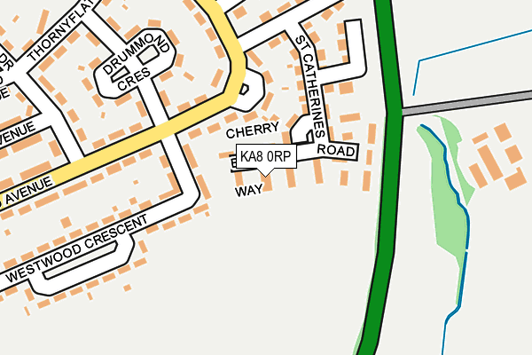 KA8 0RP map - OS OpenMap – Local (Ordnance Survey)