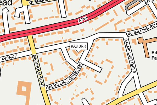 KA8 0RR map - OS OpenMap – Local (Ordnance Survey)