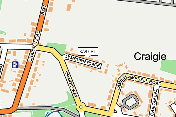 KA8 0RT map - OS OpenMap – Local (Ordnance Survey)