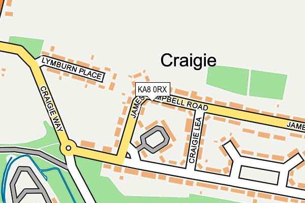 KA8 0RX map - OS OpenMap – Local (Ordnance Survey)