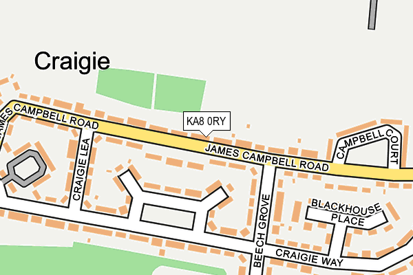 KA8 0RY map - OS OpenMap – Local (Ordnance Survey)