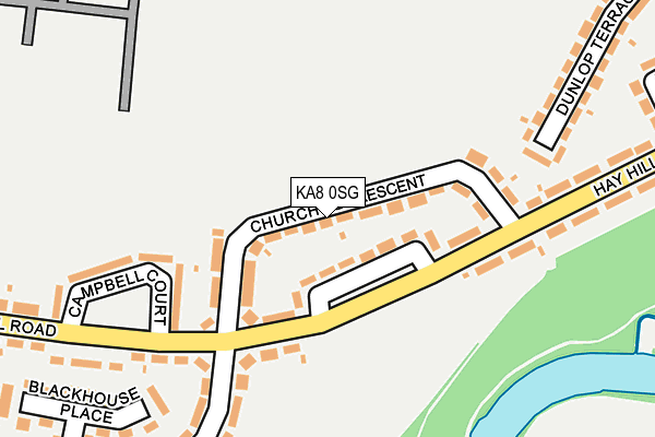 KA8 0SG map - OS OpenMap – Local (Ordnance Survey)