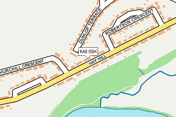 KA8 0SH map - OS OpenMap – Local (Ordnance Survey)