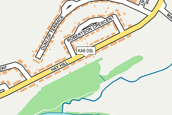 KA8 0SL map - OS OpenMap – Local (Ordnance Survey)