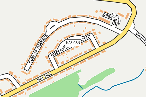 KA8 0SN map - OS OpenMap – Local (Ordnance Survey)