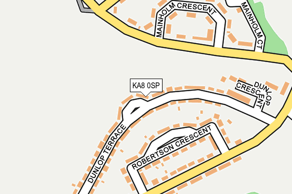 KA8 0SP map - OS OpenMap – Local (Ordnance Survey)