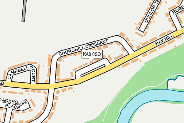 KA8 0SQ map - OS OpenMap – Local (Ordnance Survey)