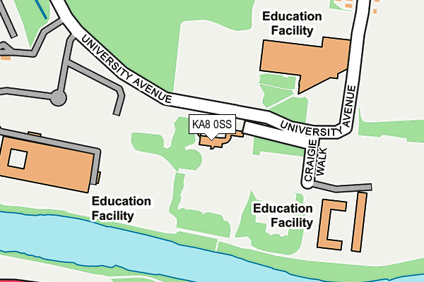 KA8 0SS map - OS OpenMap – Local (Ordnance Survey)