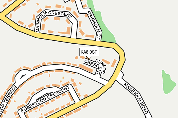 KA8 0ST map - OS OpenMap – Local (Ordnance Survey)