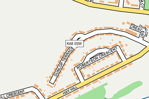 KA8 0SW map - OS OpenMap – Local (Ordnance Survey)