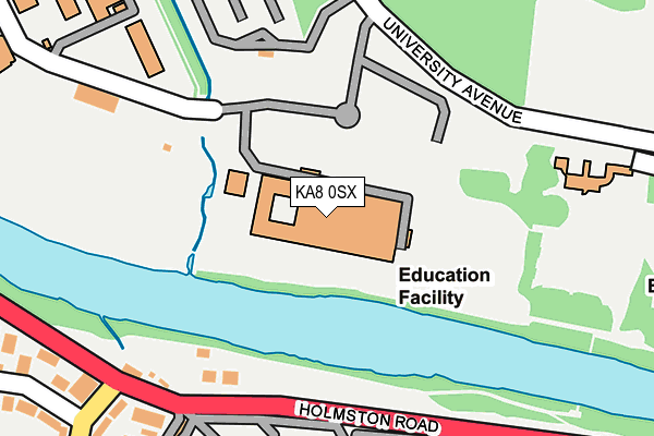 KA8 0SX map - OS OpenMap – Local (Ordnance Survey)