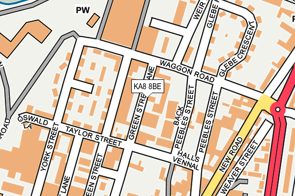 KA8 8BE map - OS OpenMap – Local (Ordnance Survey)