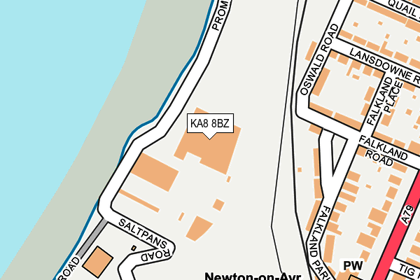KA8 8BZ map - OS OpenMap – Local (Ordnance Survey)