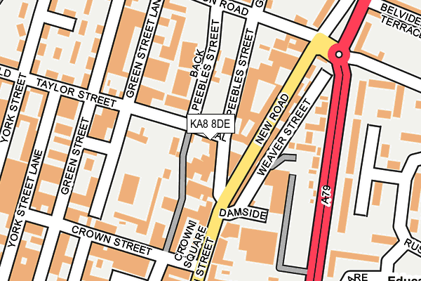 KA8 8DE map - OS OpenMap – Local (Ordnance Survey)