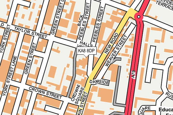 KA8 8DP map - OS OpenMap – Local (Ordnance Survey)