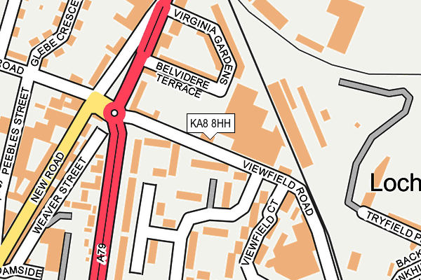 KA8 8HH map - OS OpenMap – Local (Ordnance Survey)
