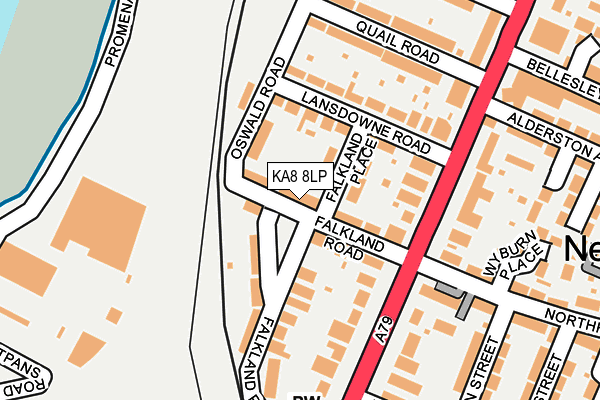 KA8 8LP map - OS OpenMap – Local (Ordnance Survey)