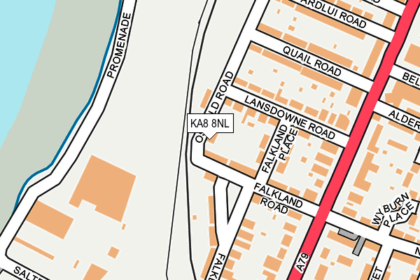KA8 8NL map - OS OpenMap – Local (Ordnance Survey)