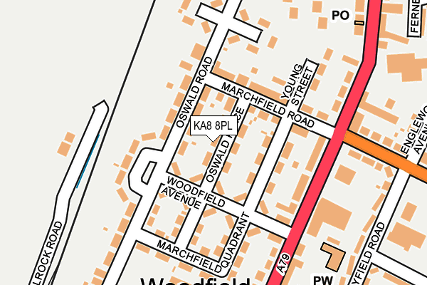 KA8 8PL map - OS OpenMap – Local (Ordnance Survey)