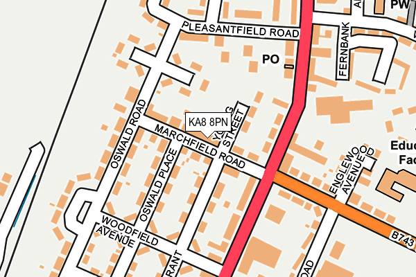 KA8 8PN map - OS OpenMap – Local (Ordnance Survey)