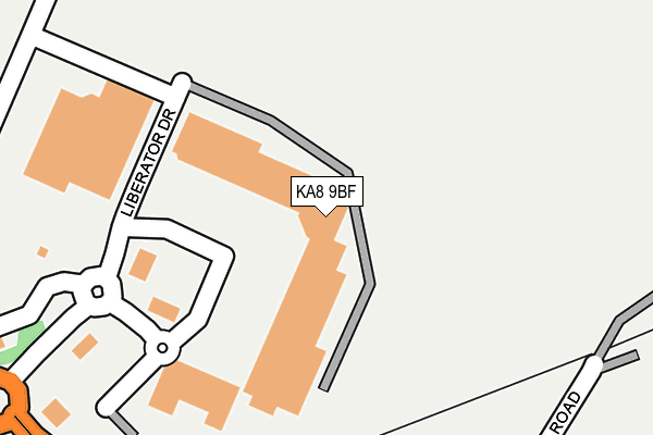 KA8 9BF map - OS OpenMap – Local (Ordnance Survey)