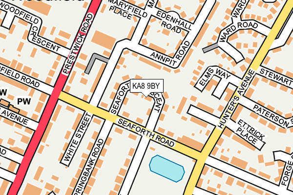 KA8 9BY map - OS OpenMap – Local (Ordnance Survey)