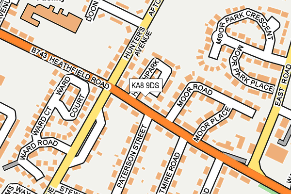 KA8 9DS map - OS OpenMap – Local (Ordnance Survey)
