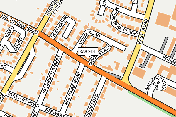 KA8 9DT map - OS OpenMap – Local (Ordnance Survey)