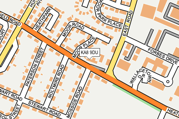 KA8 9DU map - OS OpenMap – Local (Ordnance Survey)