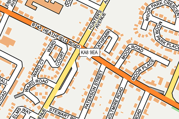 KA8 9EA map - OS OpenMap – Local (Ordnance Survey)