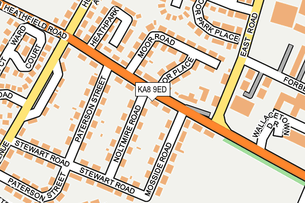 KA8 9ED map - OS OpenMap – Local (Ordnance Survey)